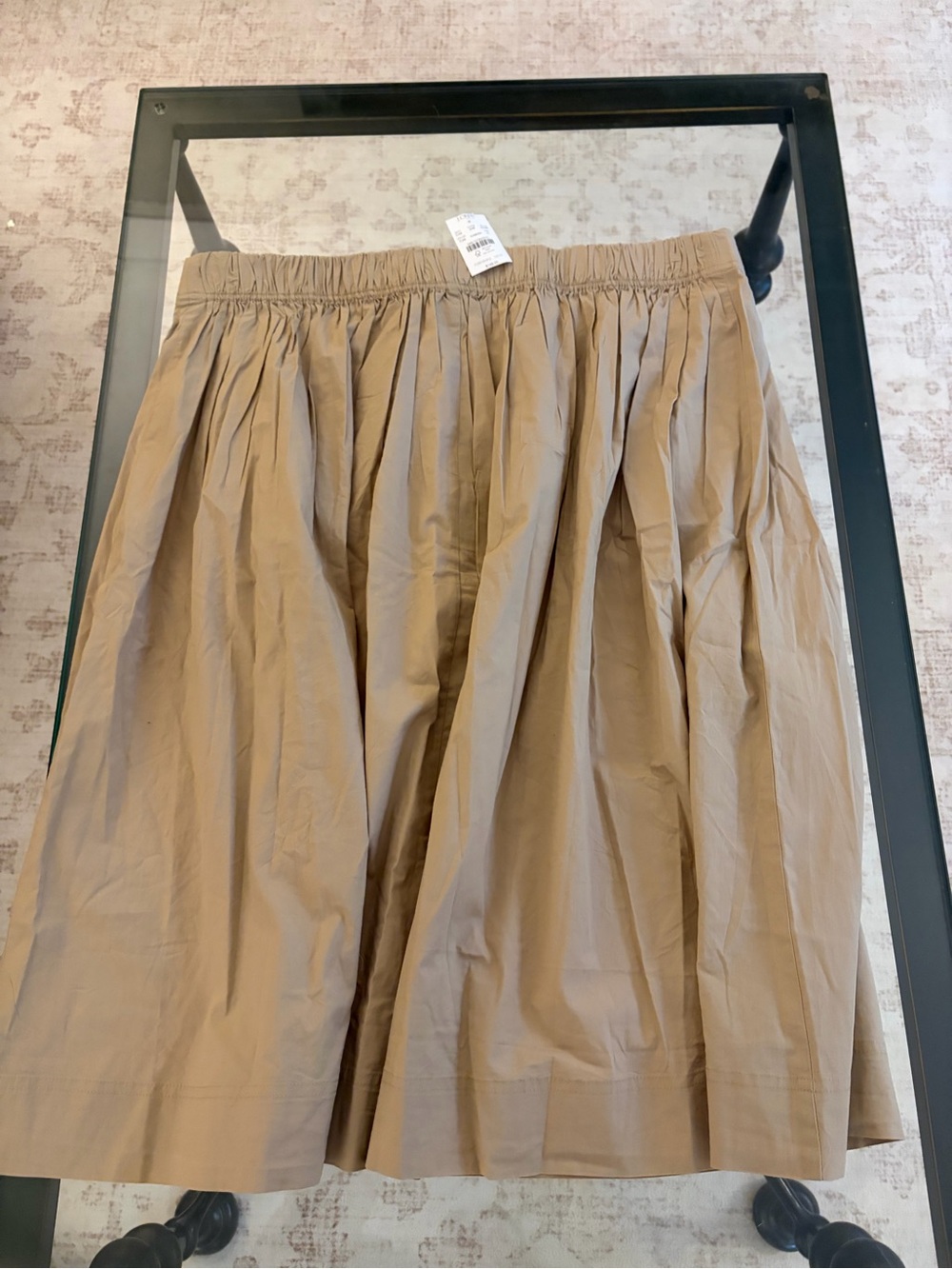 J. Crew Beige Button-Front Midi Skirt - Picture 7 of 10